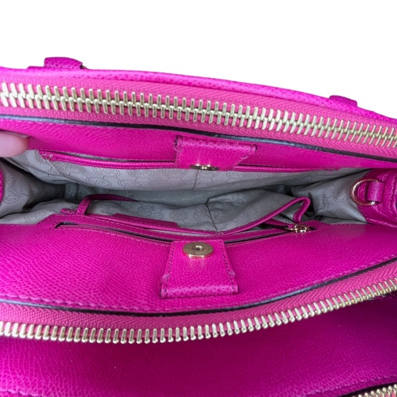 Michael Kors Satchel Leather Handbag Raspberry - Picture 5 of 8